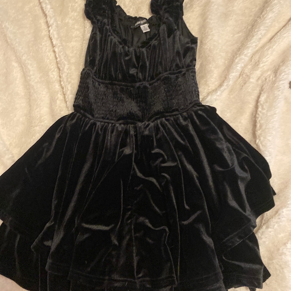 Black Urban Outfitters Velvet romper